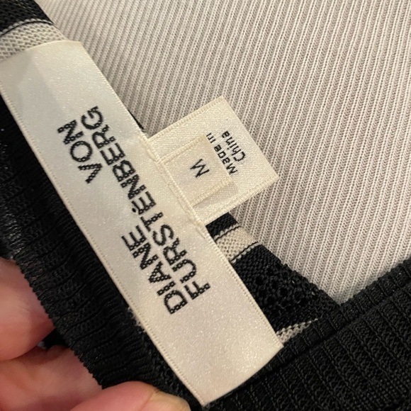 Diane Von Furstenberg Double Layer Striped Dress - Picture 4 of 9